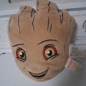 Marvel Groot Plush Pillow - Brown and Black